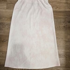 a new day Light Pink Tie-Dye Midi Skirt